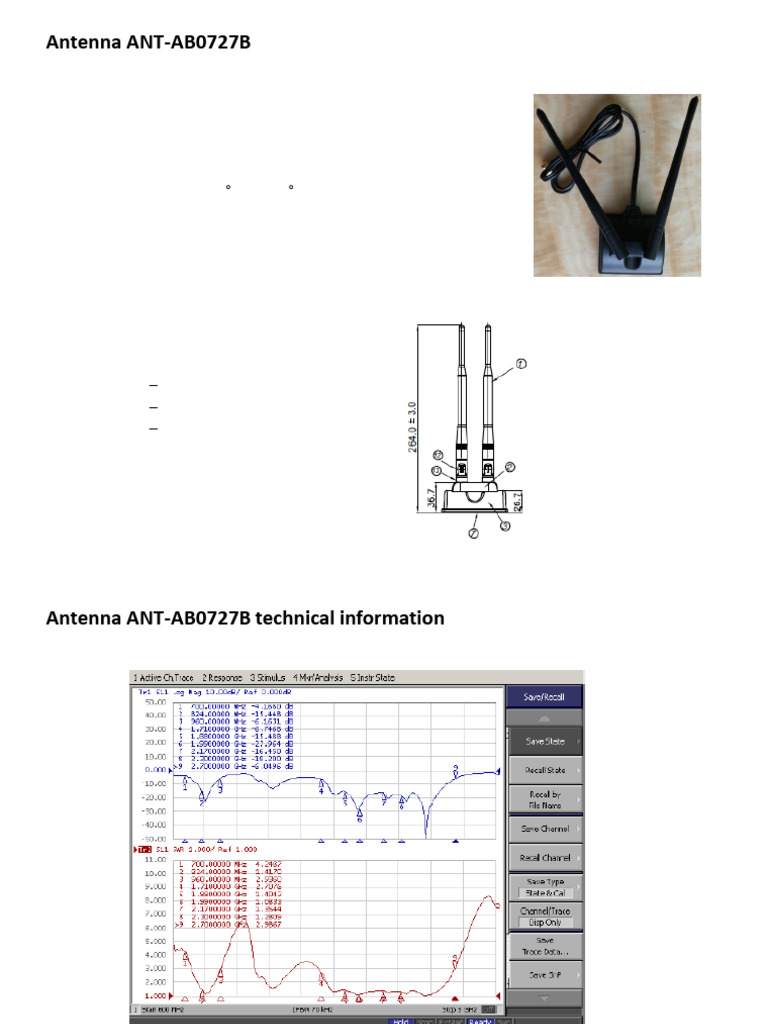 ANT-AB0727B Antenna Specifications | PDF