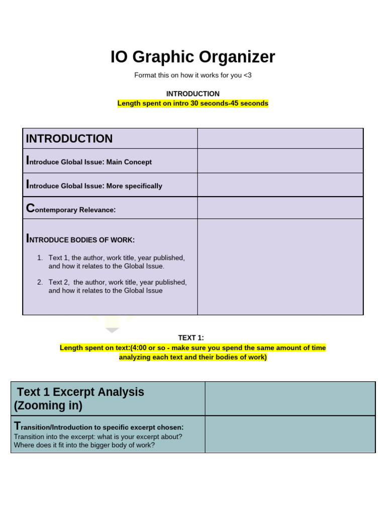 Global Issue Analysis Graphic Organizer | PDF
