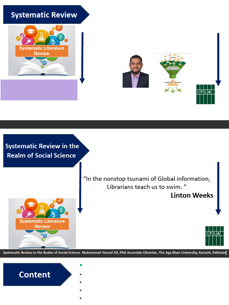 Systematic Review Workshop for Librarians | PDF | Systematic Review ...