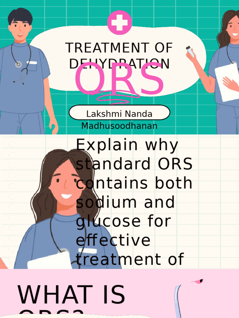 ORS: Key Components for Dehydration Treatment | PDF | Glucose ...