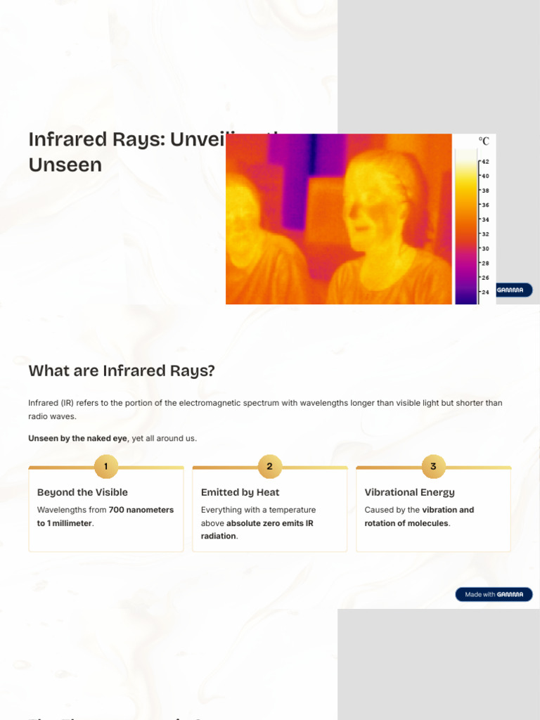 Infrared Rays Unveiling the Unseen | PDF | Infrared | Light