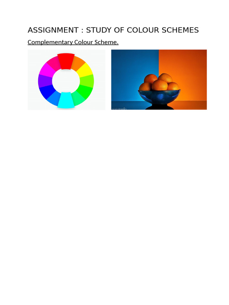 Color Schemes Study Guide | PDF