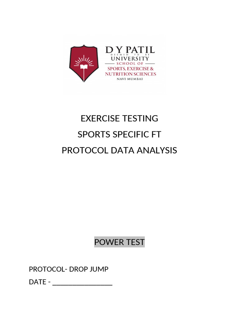 Sports-Specific Exercise Testing Protocols | PDF