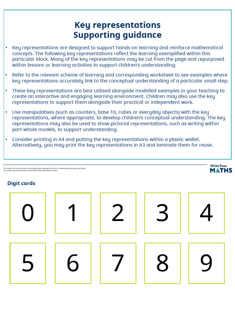 Y4 Aut B1 Place Value Key Representations | PDF | Copyright ...