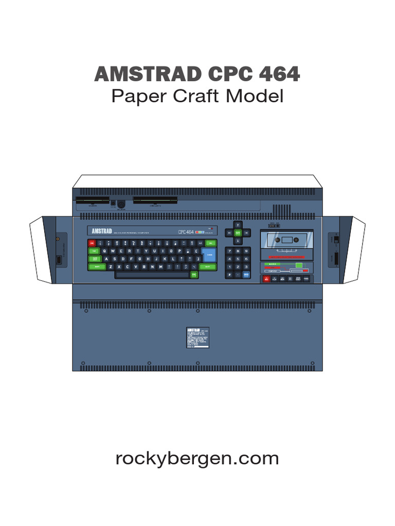 Recortable Ordenador- Amstrad CPC 264 - Paper Craft | PDF
