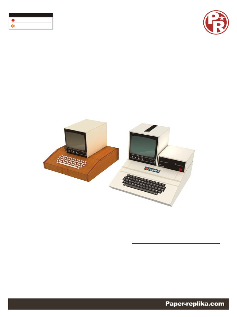 Apple I & II Papercraft Model Guide | PDF