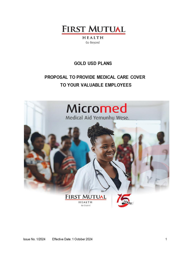 Gold USD Medical Care Plans 2024 | PDF | Insurance | Social Programs
