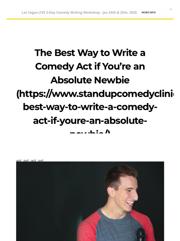 Comedy Writing Tips for Newbies | PDF | Humour | Entertainment