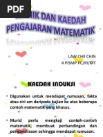 Rancangan Pengajaran Harian Matematik Tingkatan Tiga