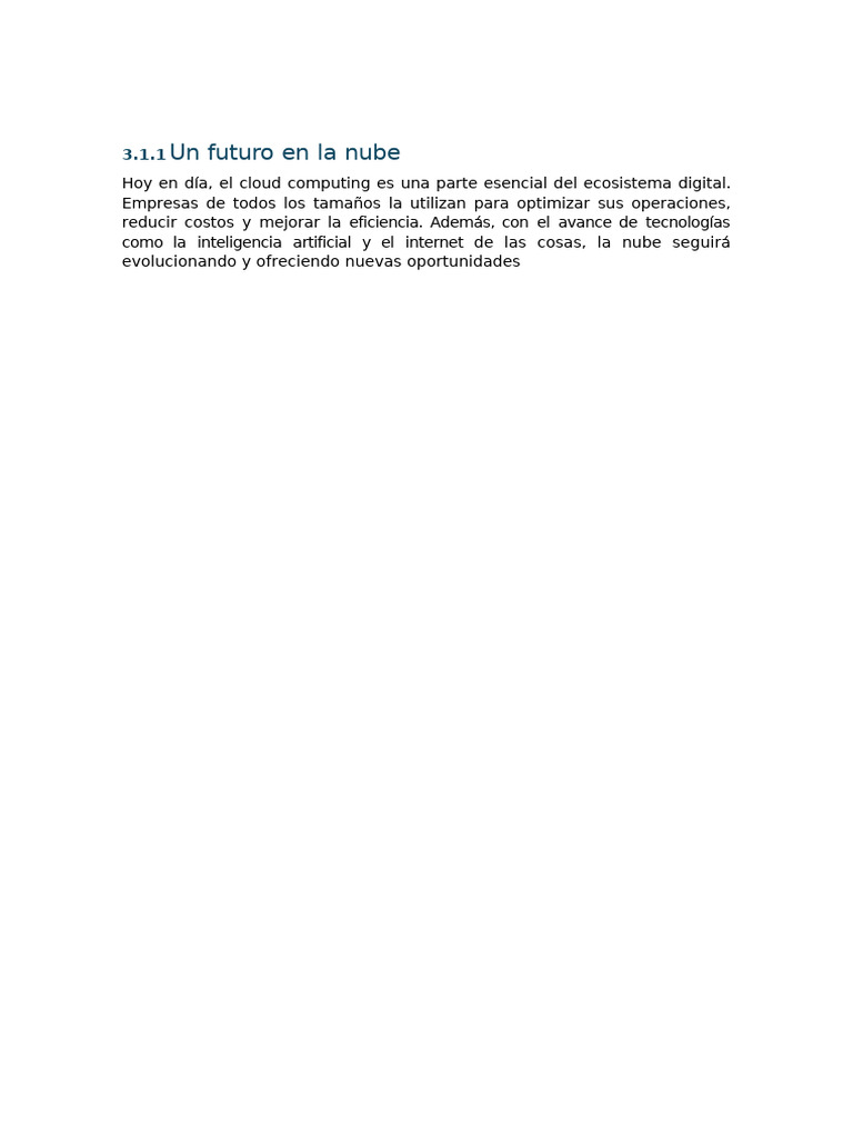 AlmacenamientoNube | PDF | Computación en la nube | Internet de las Cosas