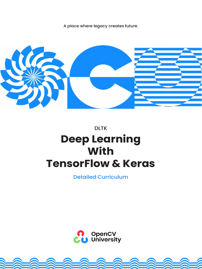 Deep Learning Curriculum with TensorFlow | PDF | Deep Learning | Image ...