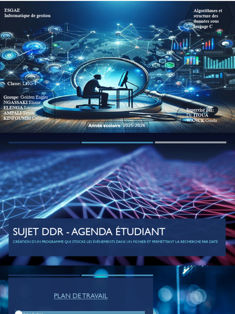 Agenda étudiant en C : gestion des événements | PDF | Programme ...
