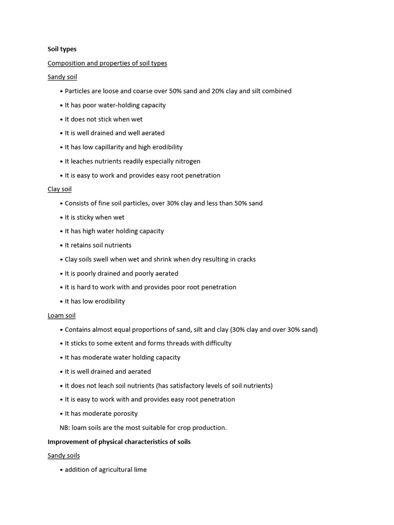 Form 1 Term 2 Agric Notes 2025 | PDF | Soil | Flowers