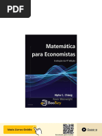 Matematica para Economistas Alpha Chiang | PDF