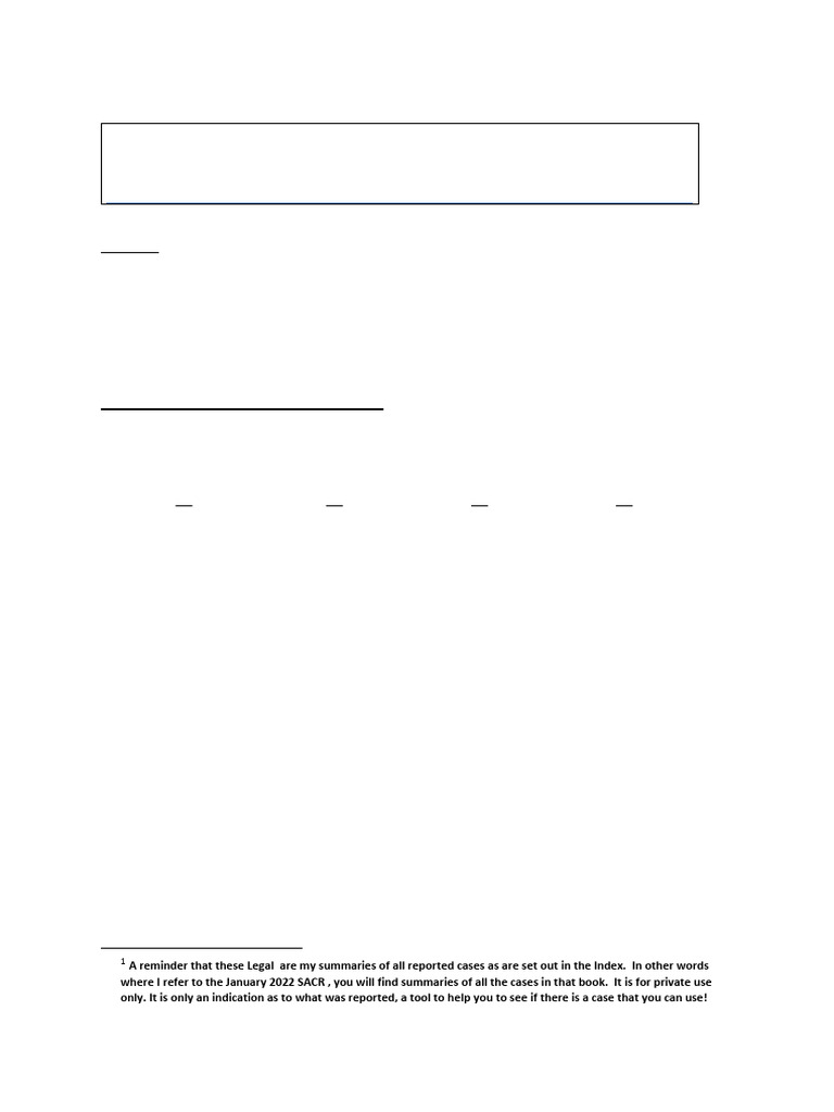 LEGAL-NOTES-10-2022 | PDF | Judgment (Law) | Appellate Court