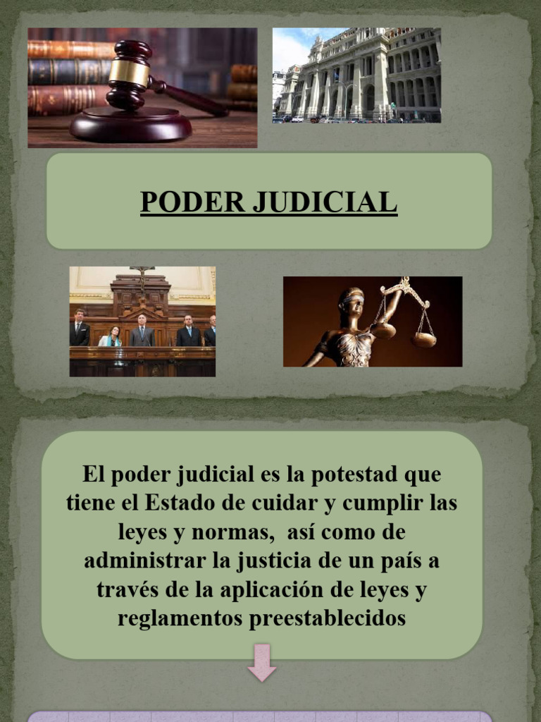 Estructura y Funciones del Poder Judicial | PDF | Judicaturas | Juez