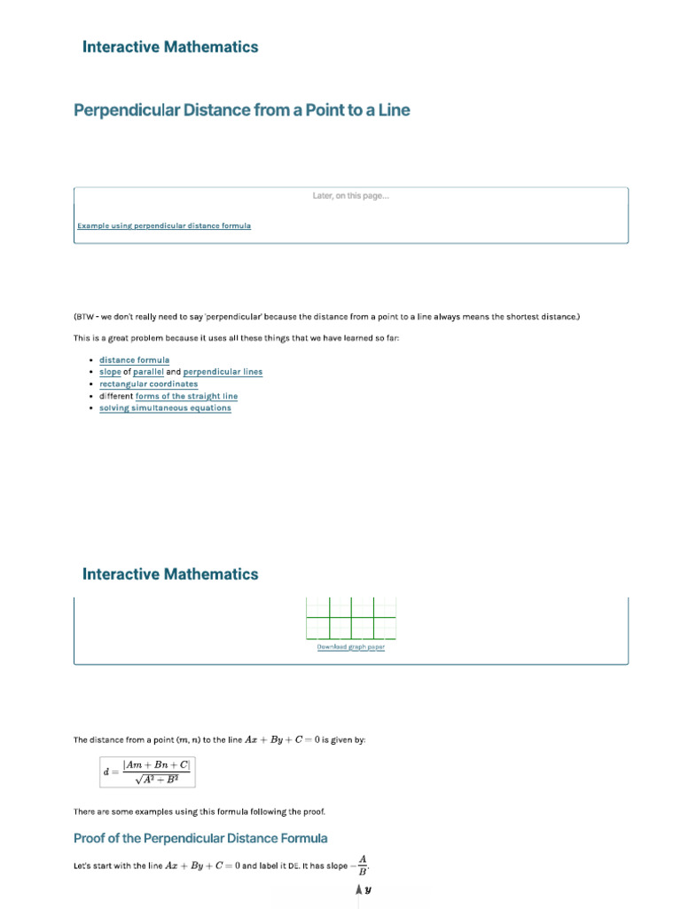 Point to a Distance 2 | PDF