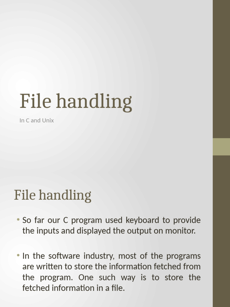C File Handling and System Calls Guide | PDF | Computer Data | Computing