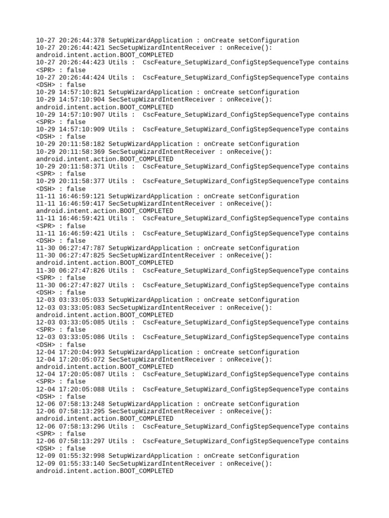 Setup Wizard Application Logs | PDF