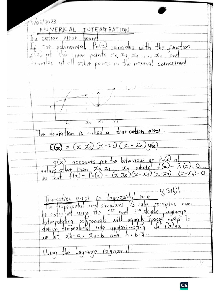 Numerical Analysis continuation notes engineering | PDF