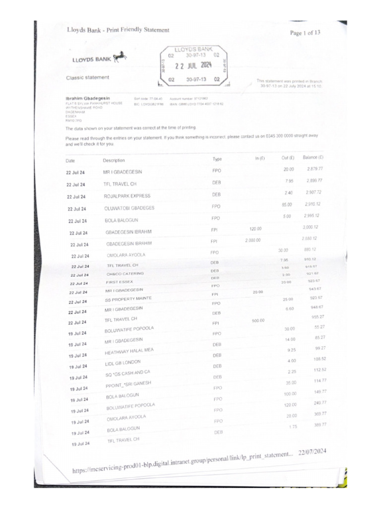 22 JUL 2024-Account Statement | PDF