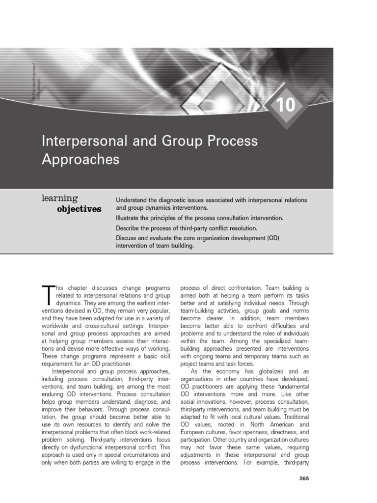 Part 3_Human Process Intervention_Org. Dev.t & Change, Tenth Edition ...