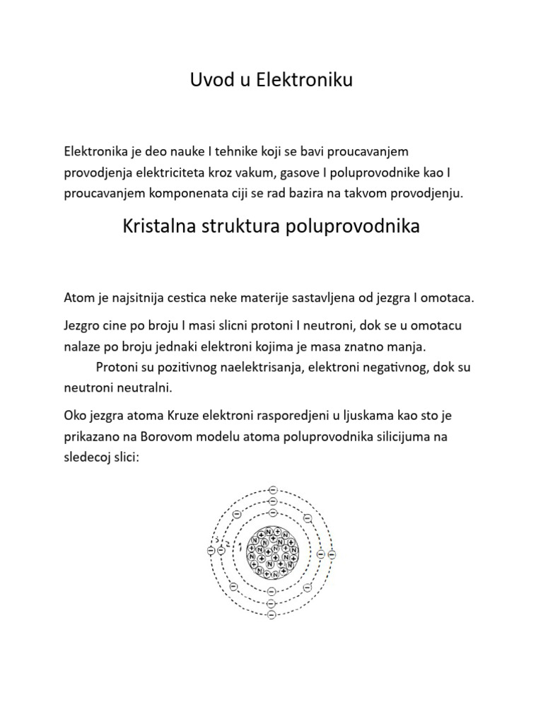 Lekcija 2 - Kristalna Struktura Poluprovodnika. Poluprovodnici N I P ...