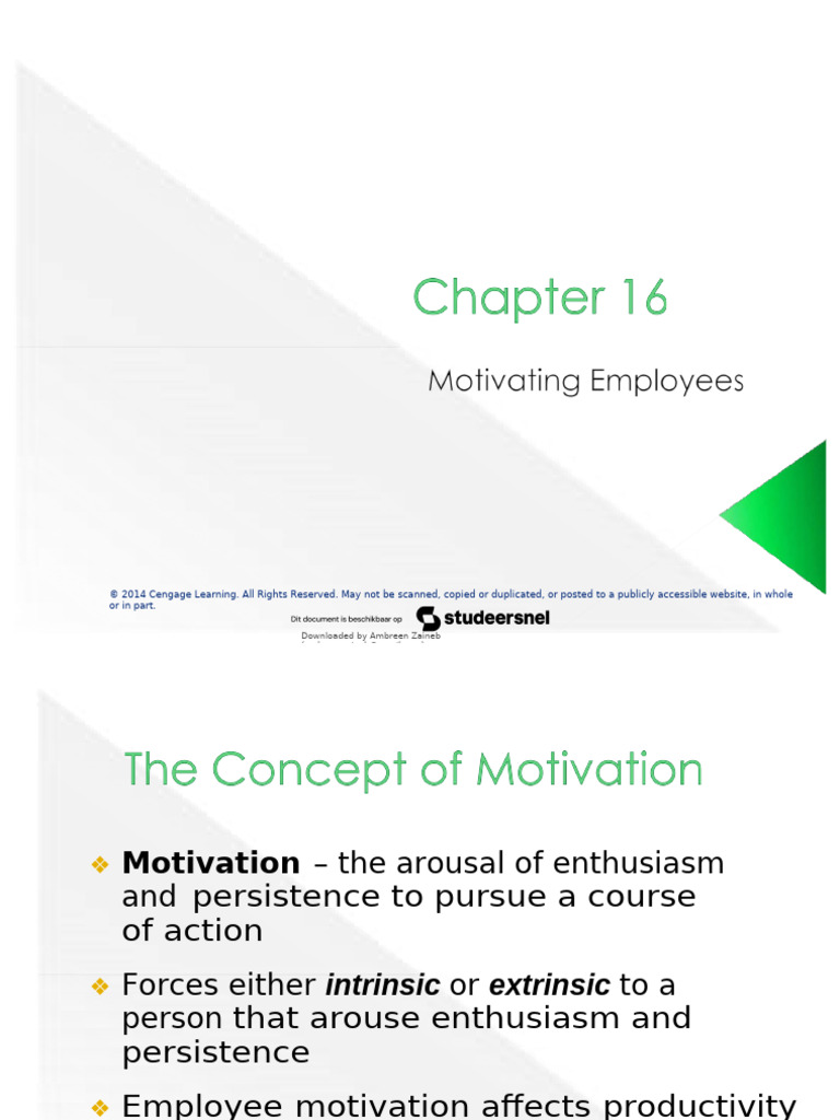 Understanding Employee Motivation Strategies | PDF | Motivational ...
