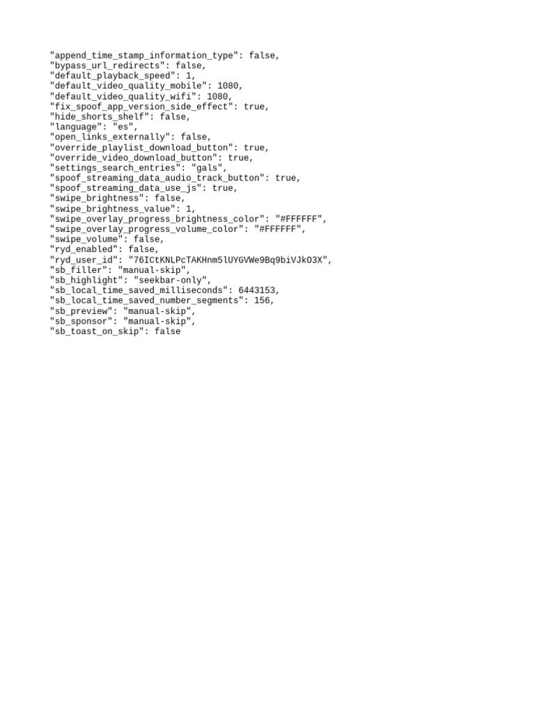 Video Playback Settings Configuration | PDF