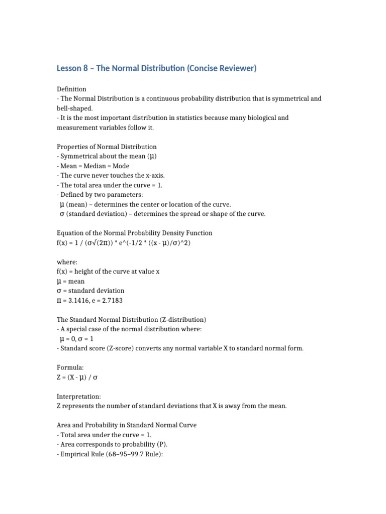 Understanding Normal Distribution Basics | PDF