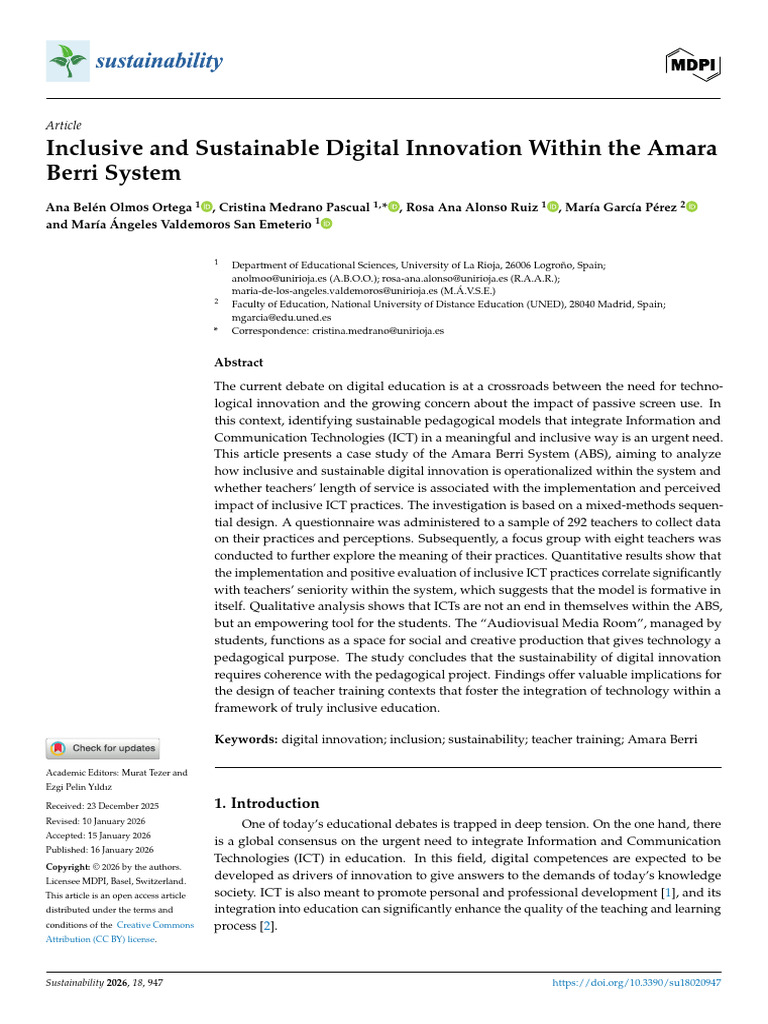 Sustainable Digital Innovation in Education | PDF | Pedagogy ...