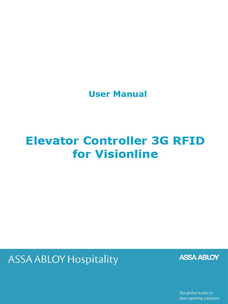 66 1502 001-4 Elevator Controller 3G RFID For Visionline | PDF
