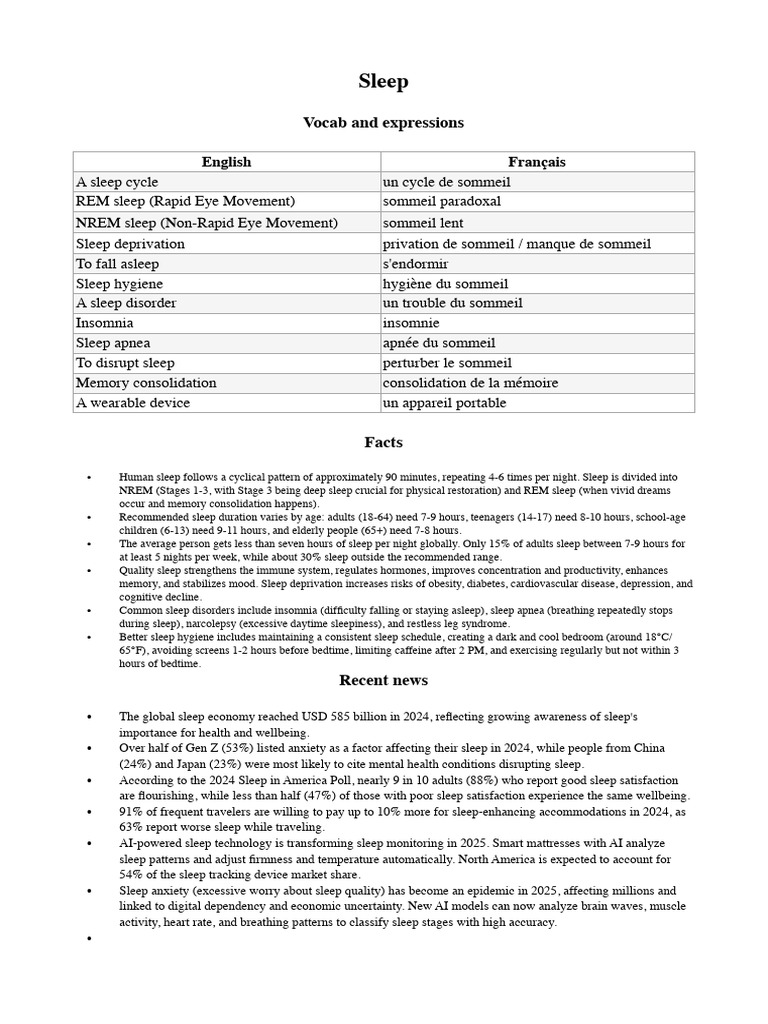 Understanding Sleep Patterns and Health | PDF | Sleep | Insomnia