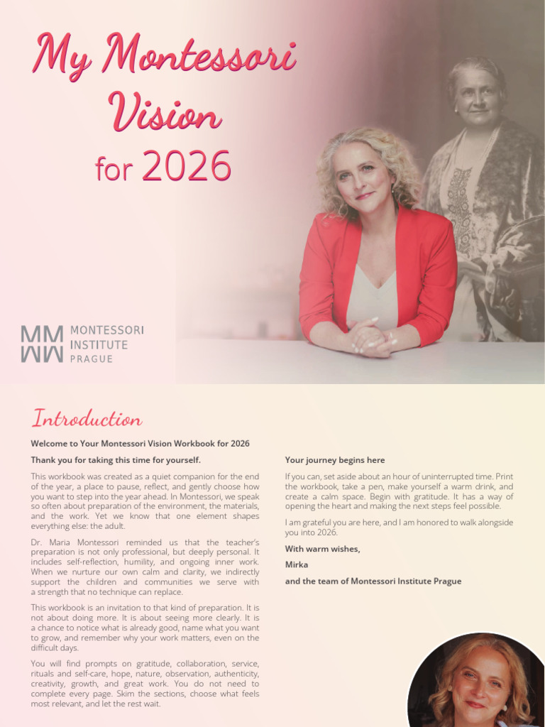 Montessori Vision Workbook for 2026 | PDF