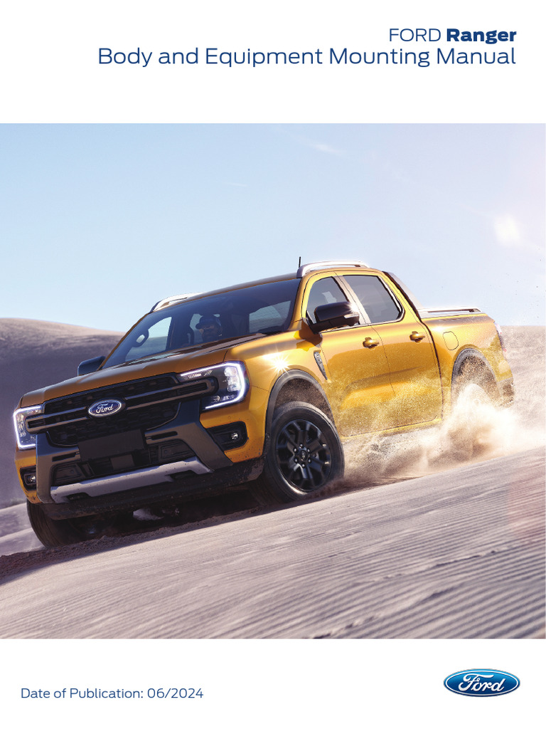 Ford Ranger Body Mounting Manual 2024 | PDF | Airbag | Truck