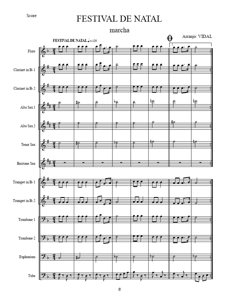 Partition pour Festival de Natal | PDF