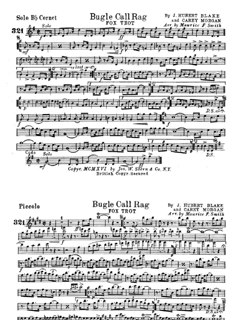 Bugle Call Rag (1916) | PDF