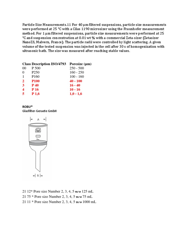 Particle Size Measurement Techniques | PDF