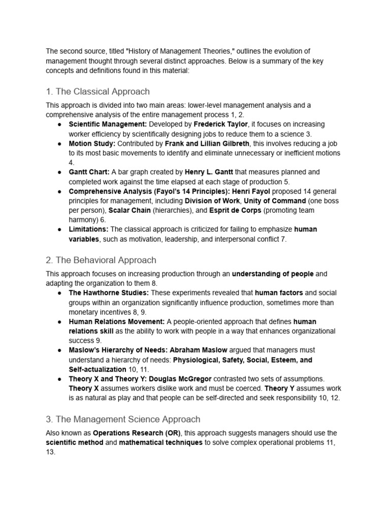 Evolution of Management Theories | PDF | System | Cognitive Science