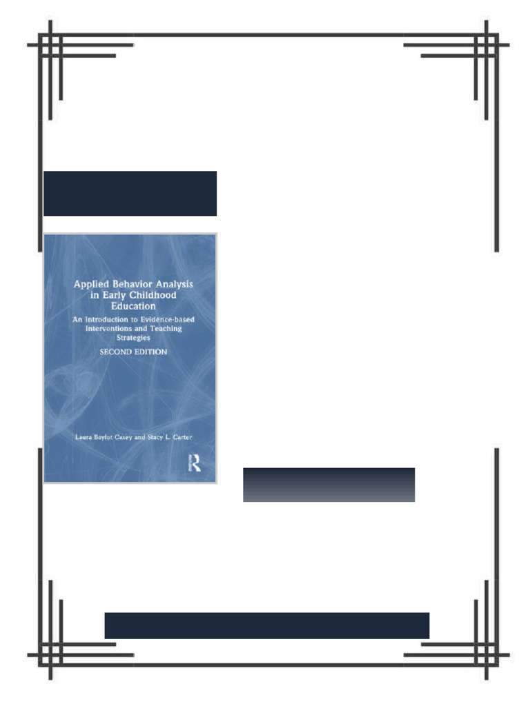 Applied Behavior Analysis in Early Childhood Education : An ...