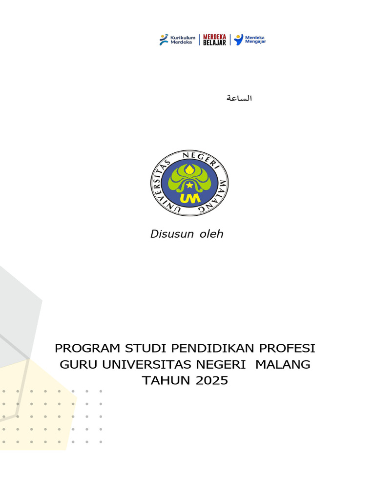 Pembelajaran Jam dalam Bahasa Arab VI | PDF
