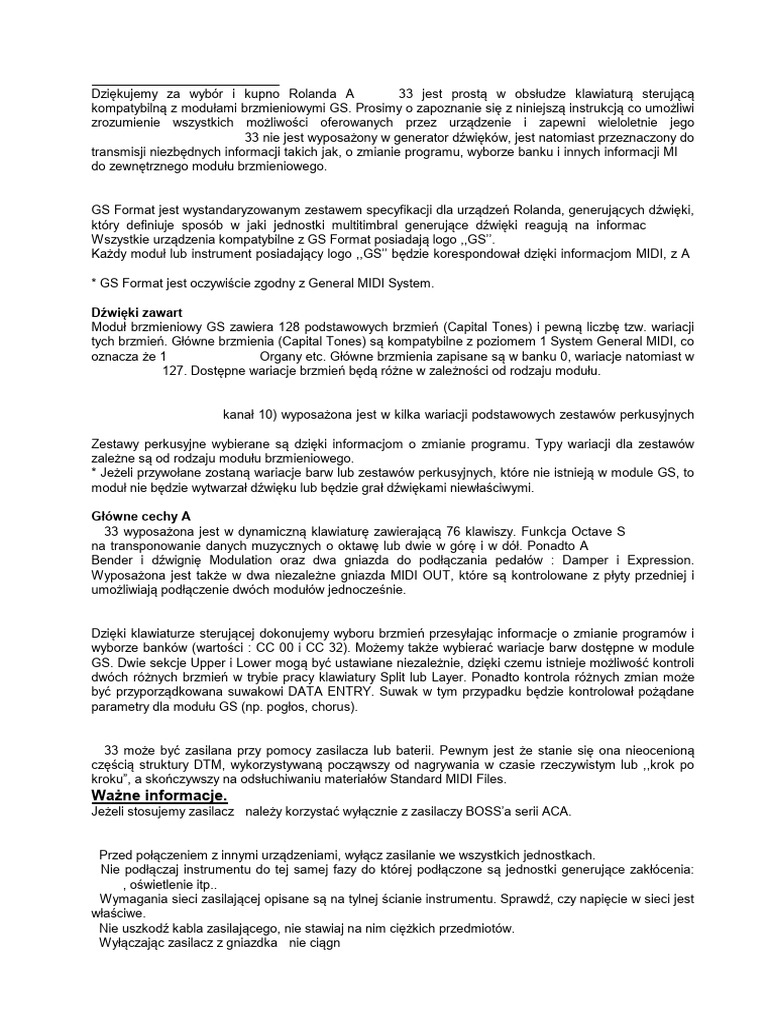 Informacje Na Temat A-33.: Co To Jest GS Format ? | PDF