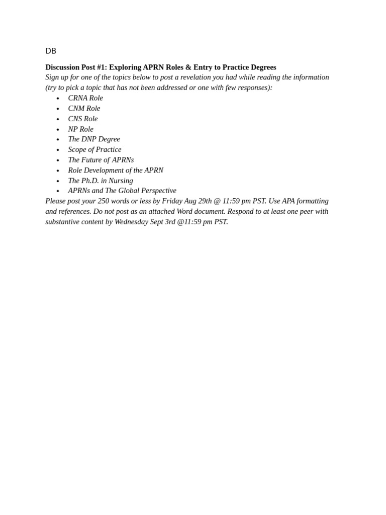 APRN Roles and Entry to Practice Insights | PDF