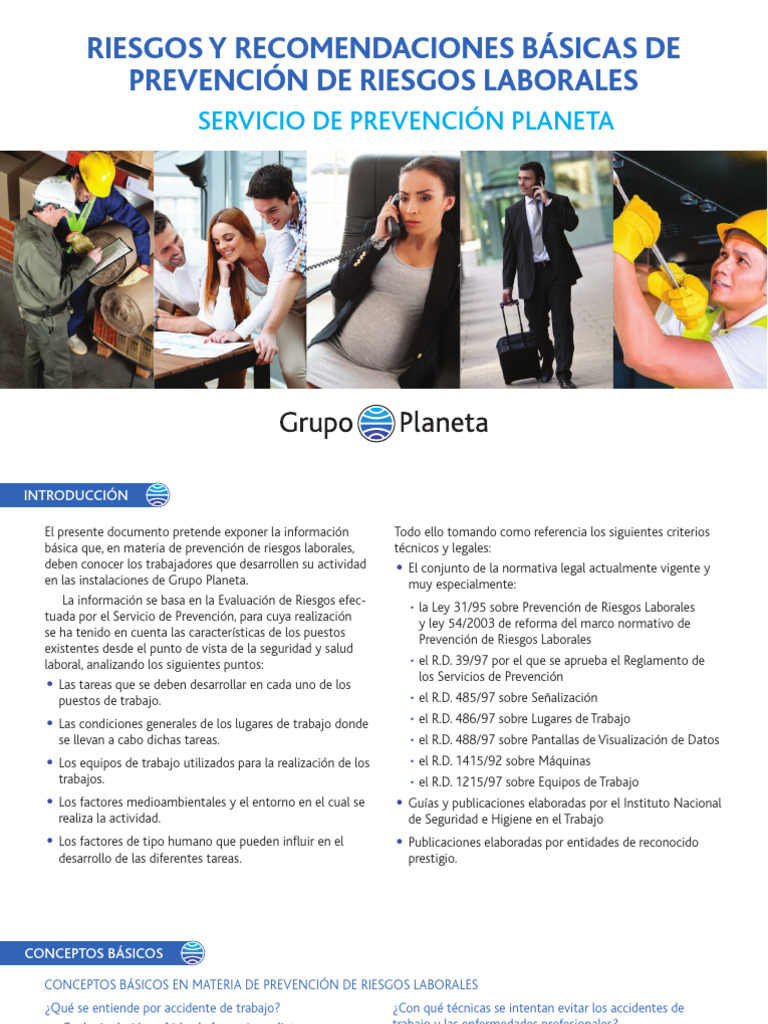 Prevención de Riesgos Laborales en Grupo Planeta | PDF | Seguridad y ...