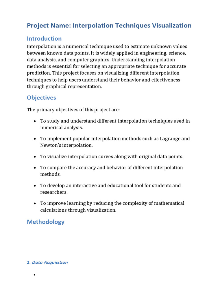 Report | PDF | Interpolation | Numerical Analysis