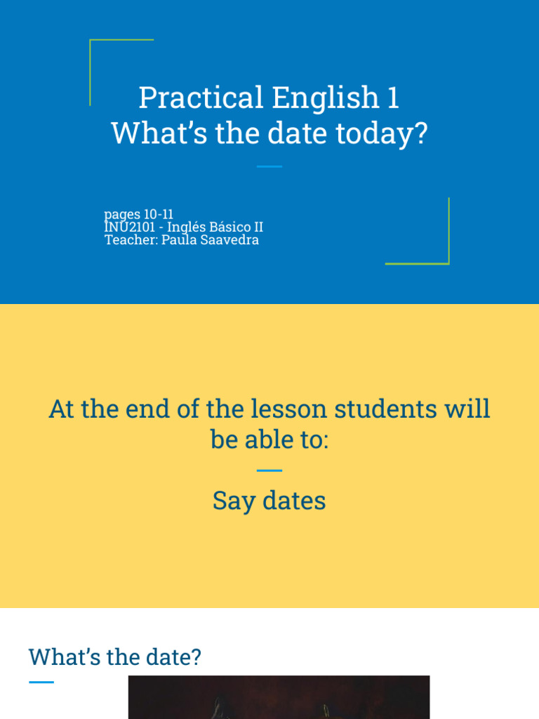 Learn to Ask Dates in English | PDF