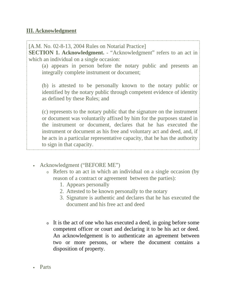 Notarial Acknowledgment and Jurat Guide | PDF | Affidavit | Common Law
