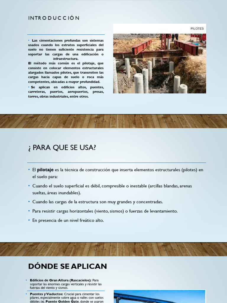 Cimentaciones Profundas: Pilotaje Estructural | PDF | Fundación ...