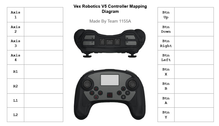 Vex V5 Controller Button Mapping Guide | PDF