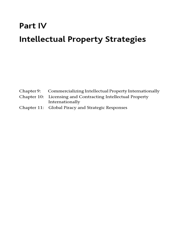Global IP Strategies and Licensing Guide | PDF
